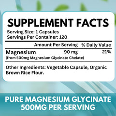 Ingredients: magnesium glycinate chelate in VitBoost formula