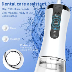 Detachable 350ml water tank on the flosser