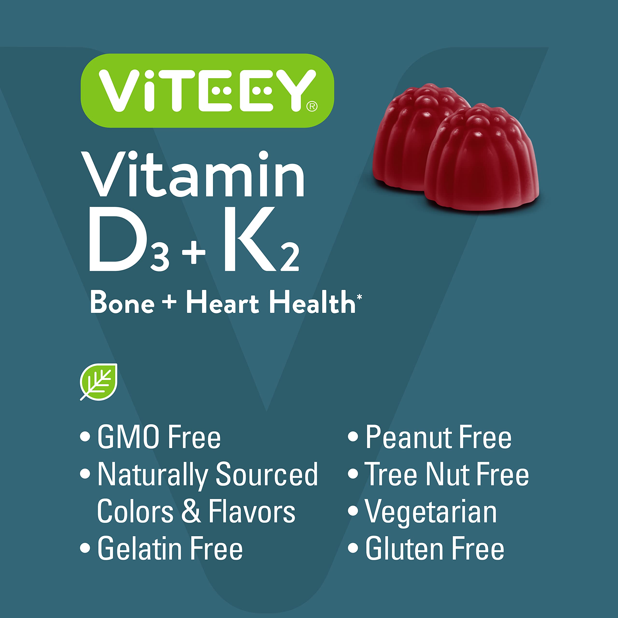 Bone health benefits of VITEEY D3 K2 gummies