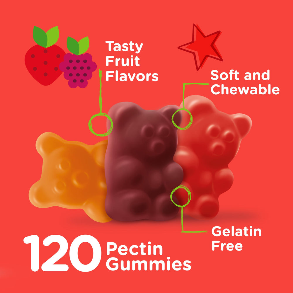 Fruit-flavored Viteey Kids multivitamin gummies