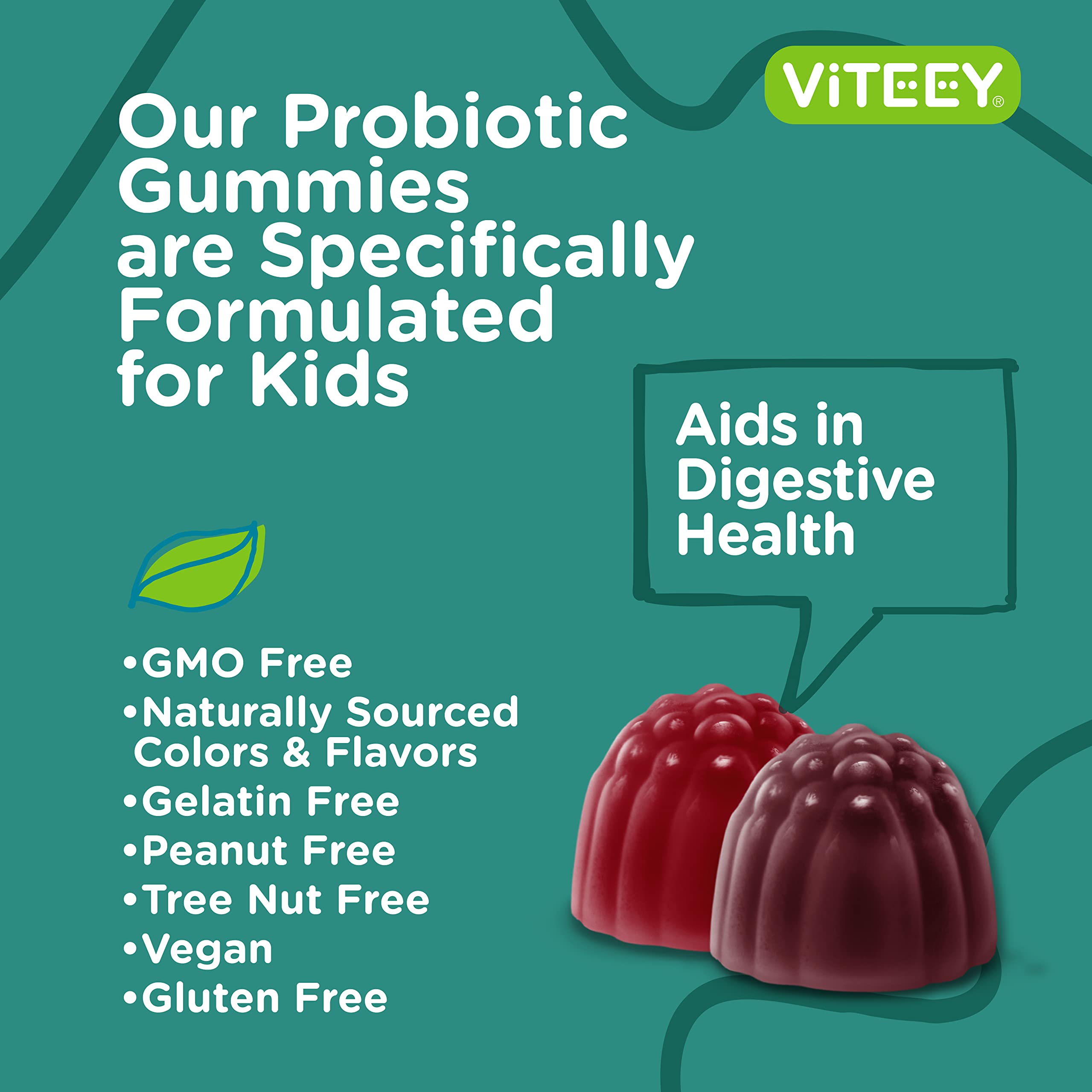 Kosher certified kids probiotic gummies