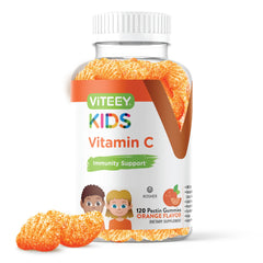 Front view of Viteey Kids Vitamin C Gummies bottle