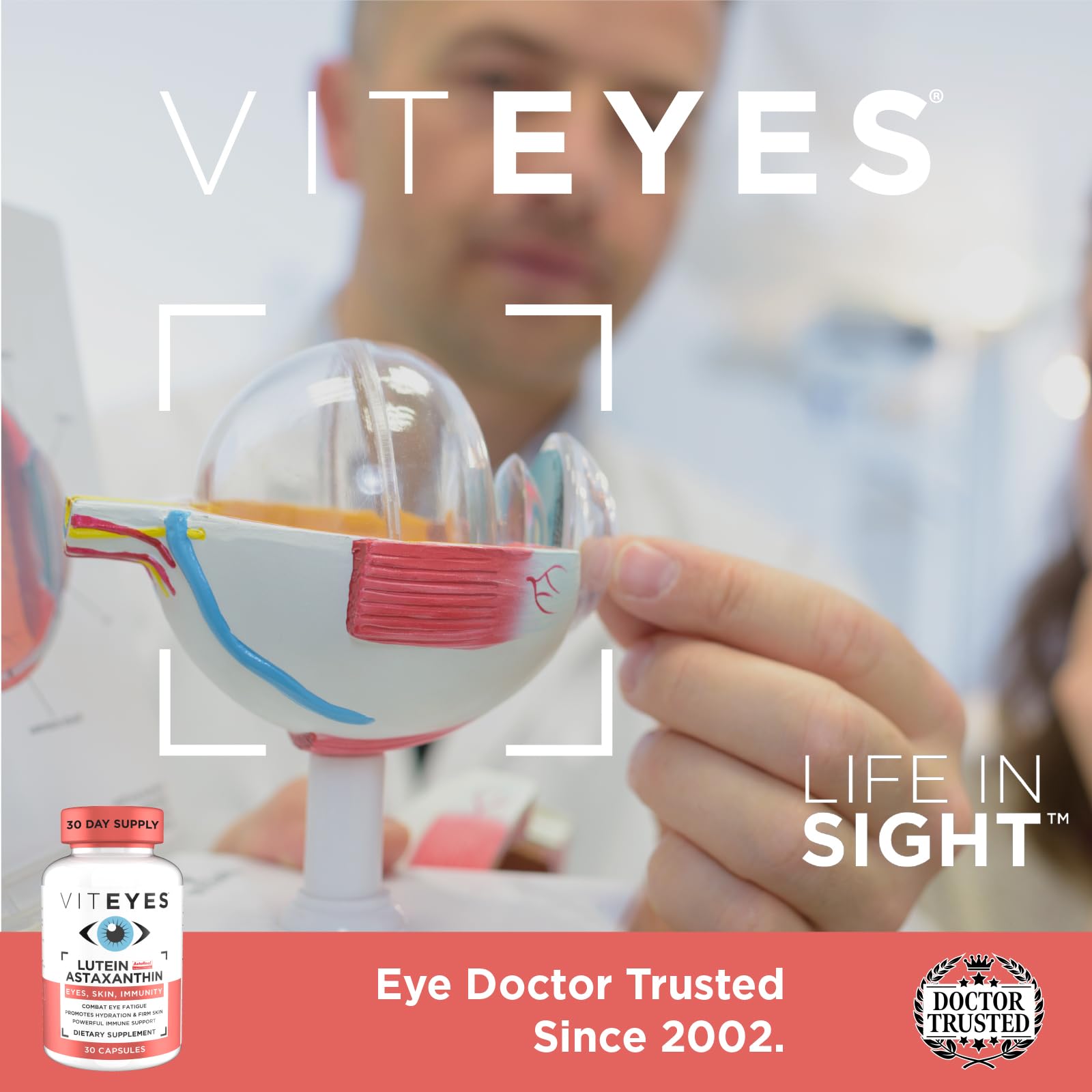 Viteyes packaging representing a doctor-trusted brand
