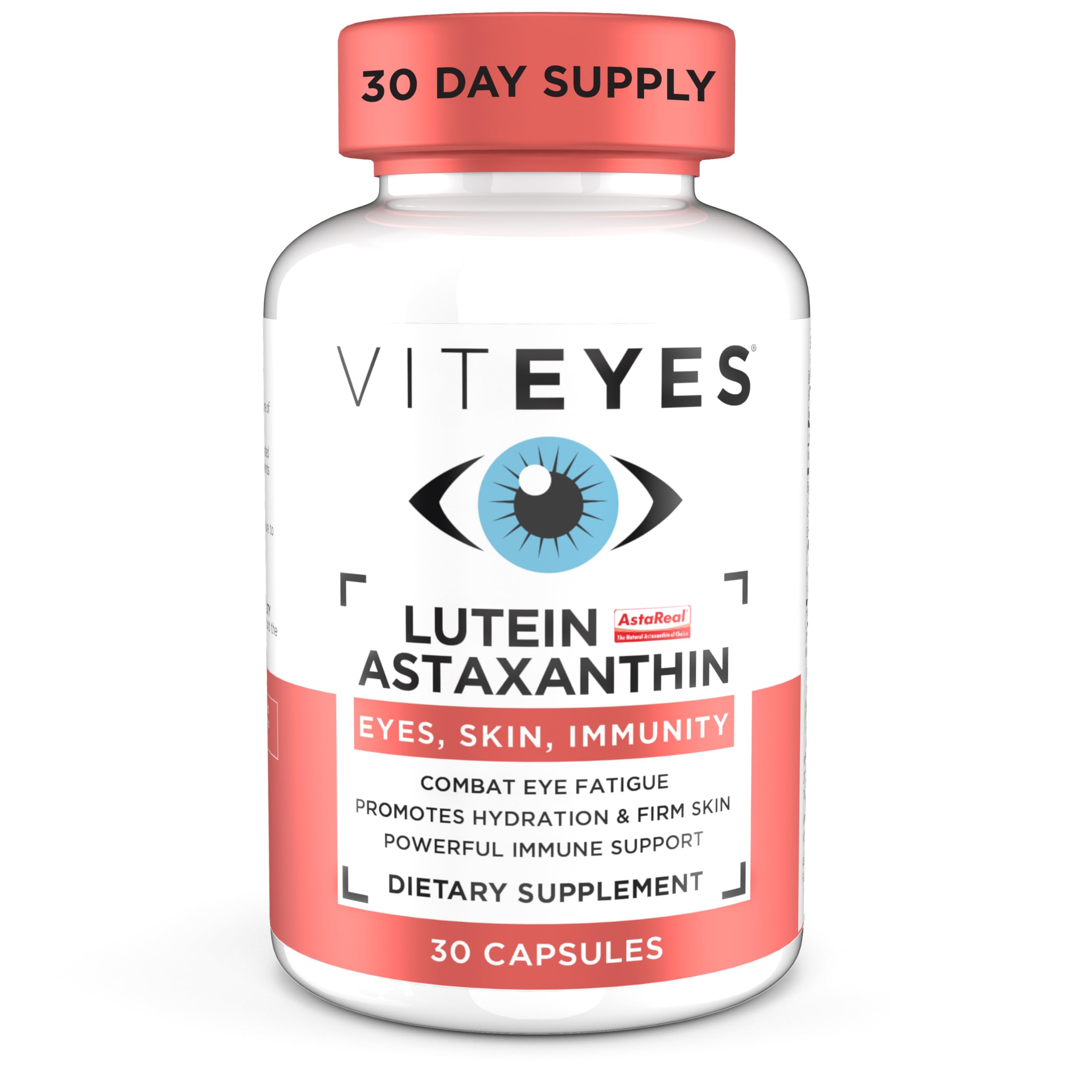 Viteyes Lutein & Astaxanthin bottle with label