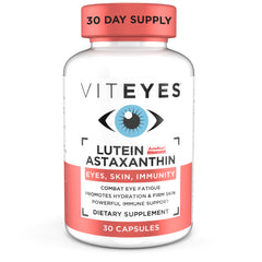 Viteyes Lutein & Astaxanthin bottle with label