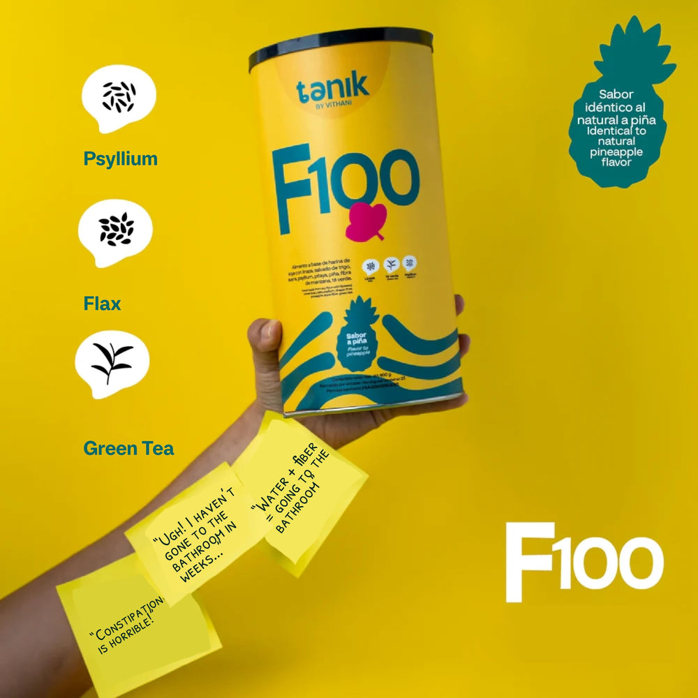 Pineapple flavored powder serving in glass with warm water