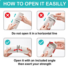 Travel toothbrush case open showing space for toothpaste