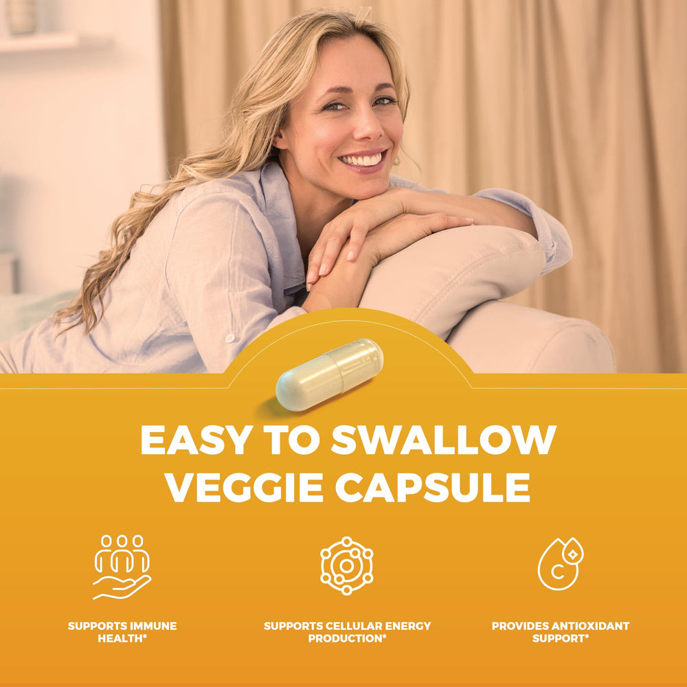 Proprietary Vitamin C source (Quali-C) mentioned on packaging