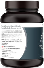 Screw-top plastic jar packaging of Viva Doria activated charcoal