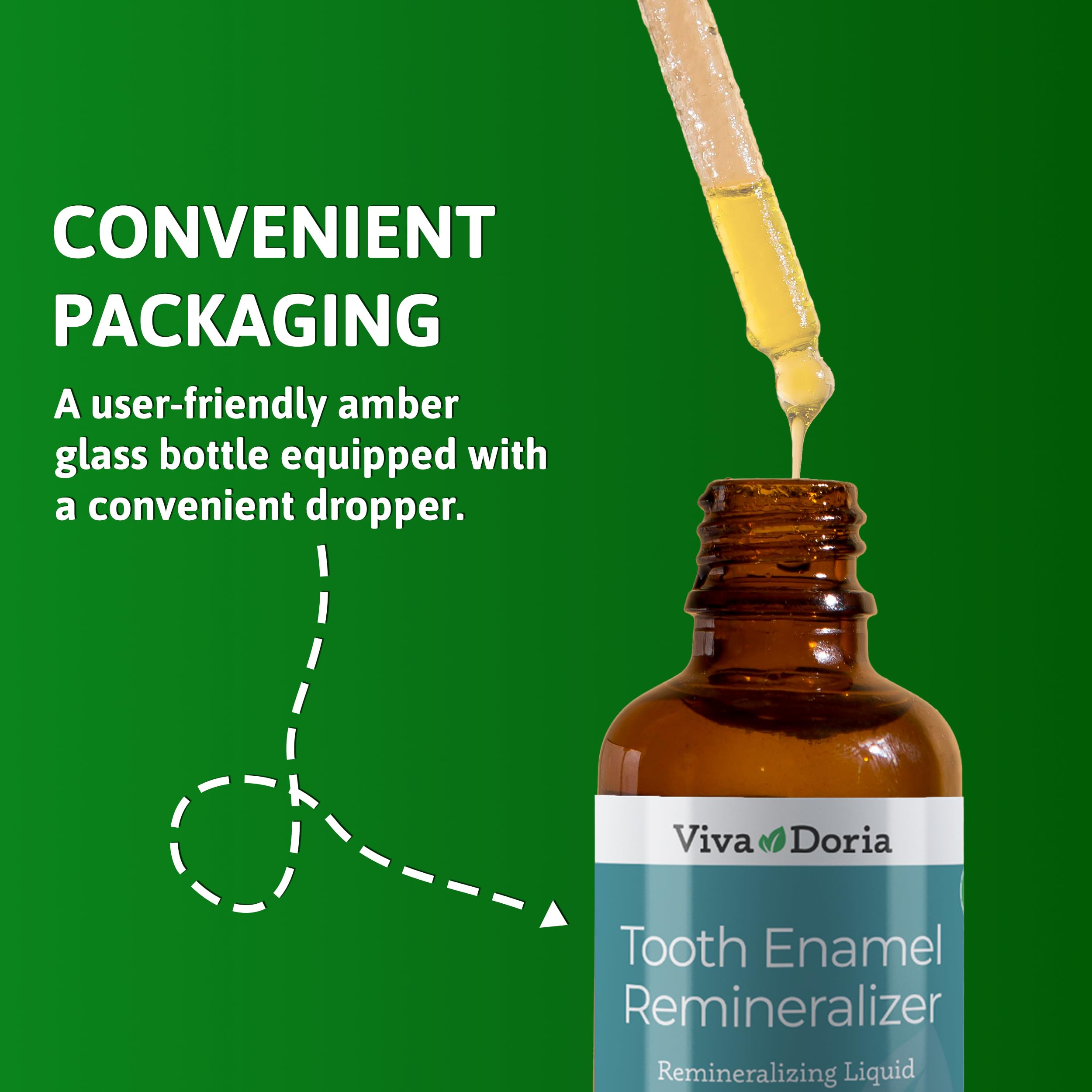 Dropping remineralizing liquid from the dropper