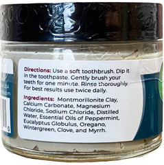 Viva Doria Fluoride-Free Natural Toothpaste Peppermint 4-pack jars