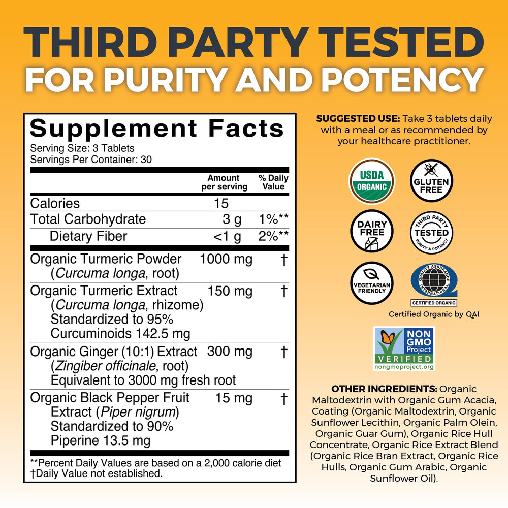 Organic black pepper extract included for absorption