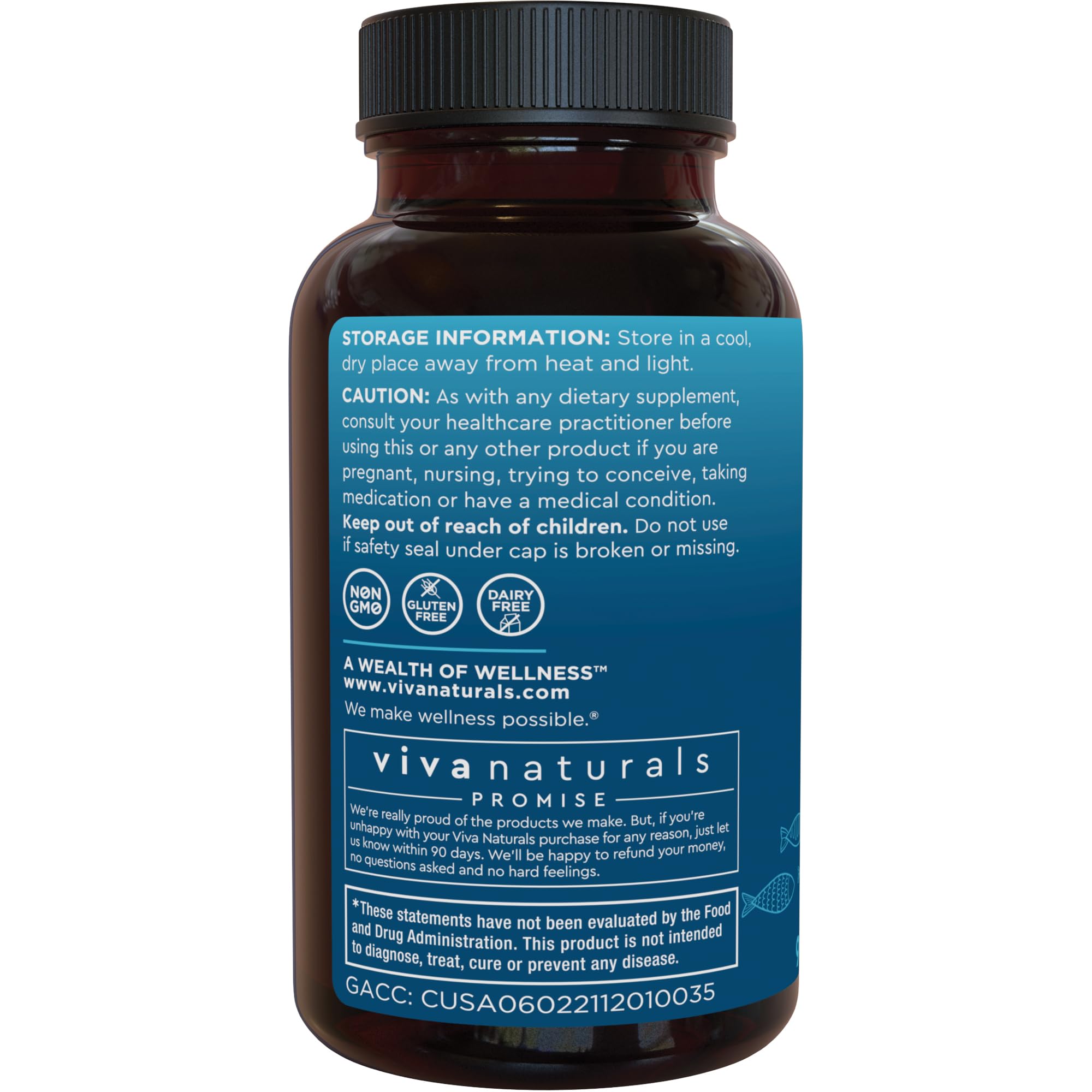 Pescatarian, gluten-free omega-3 product