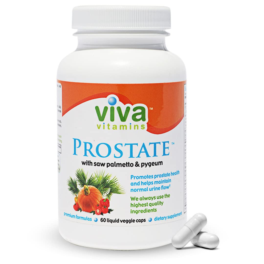 Boxed Viva Vitamins Prostate Health packaging with bottle