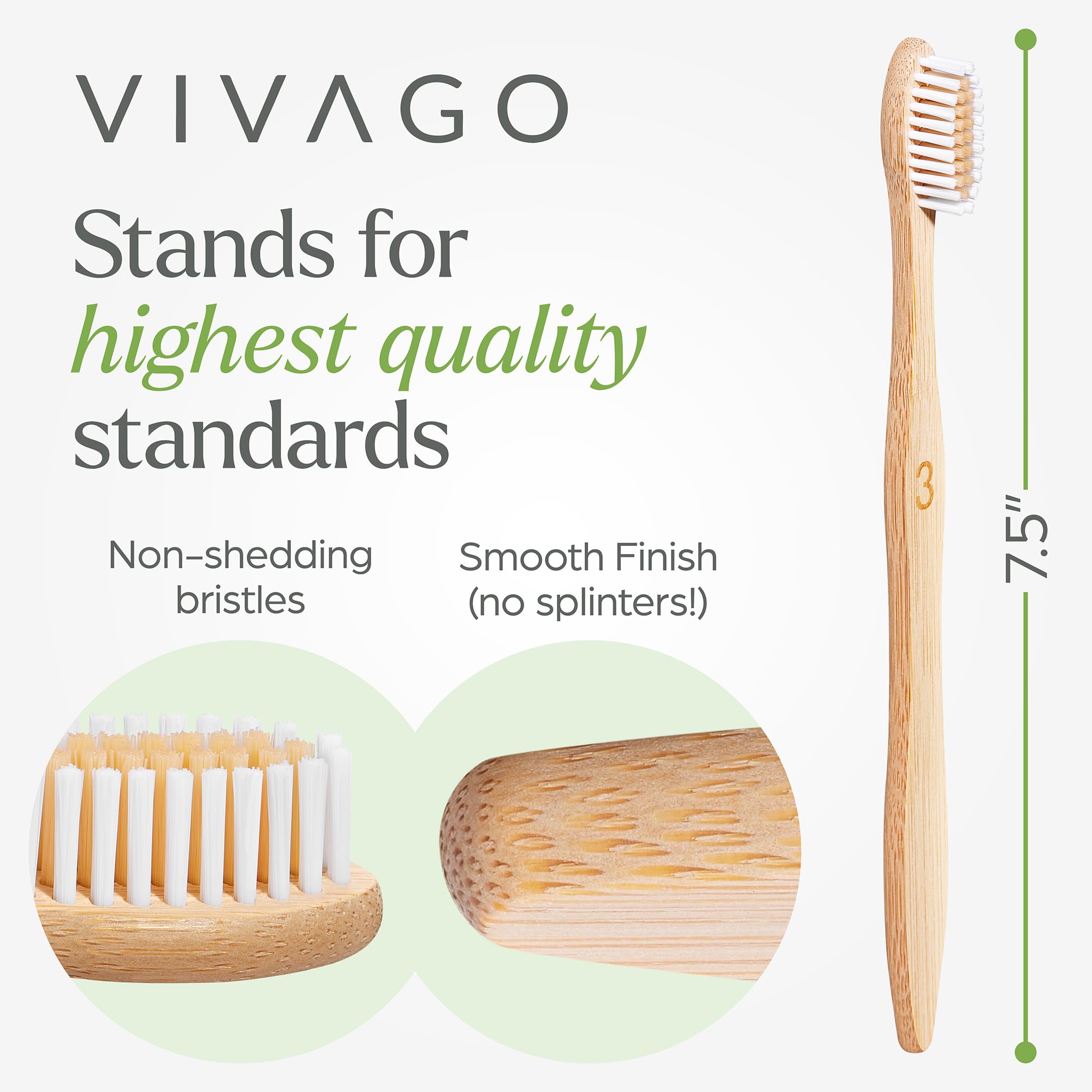 10-pack bamboo toothbrush with individual box labeling
