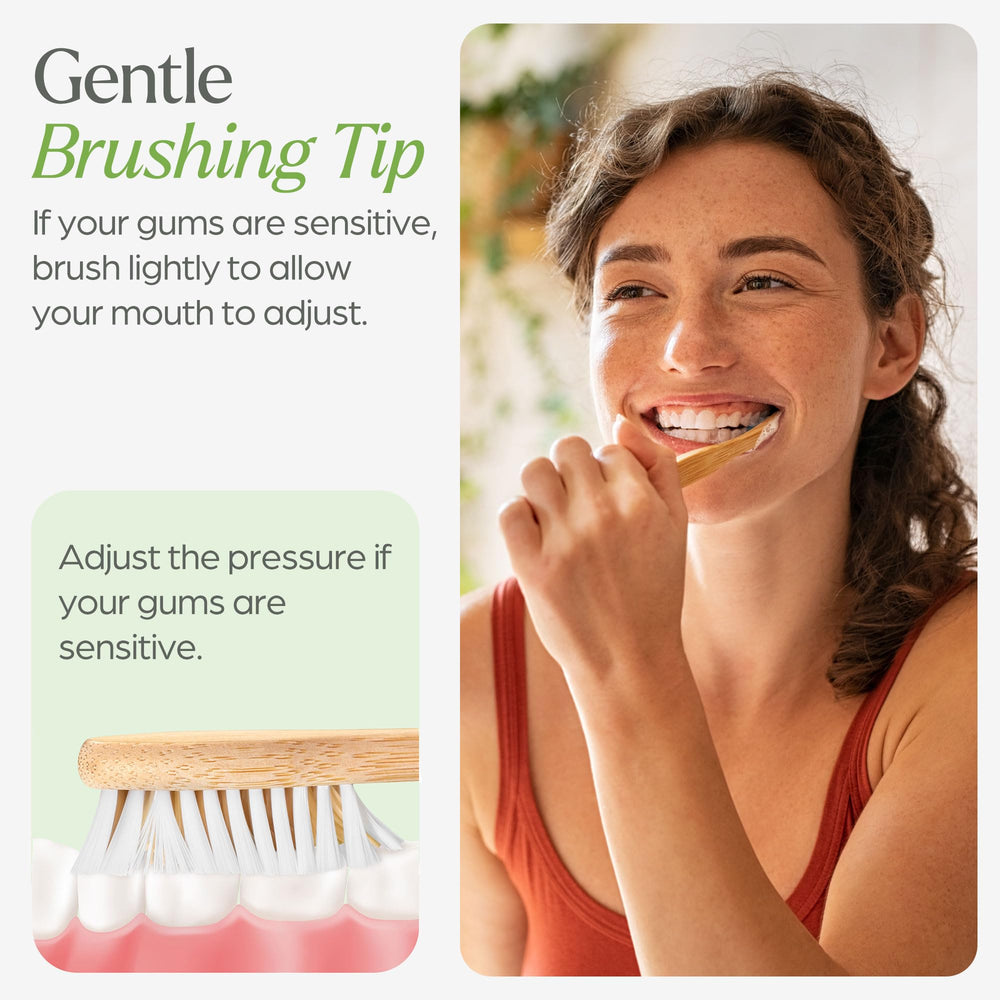 Eco-friendly, compostable bamboo toothbrush packaging