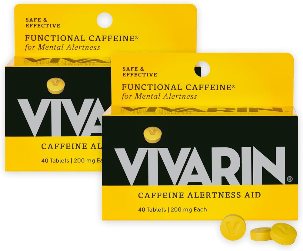 Vivarin 200mg caffeine pills - hero image