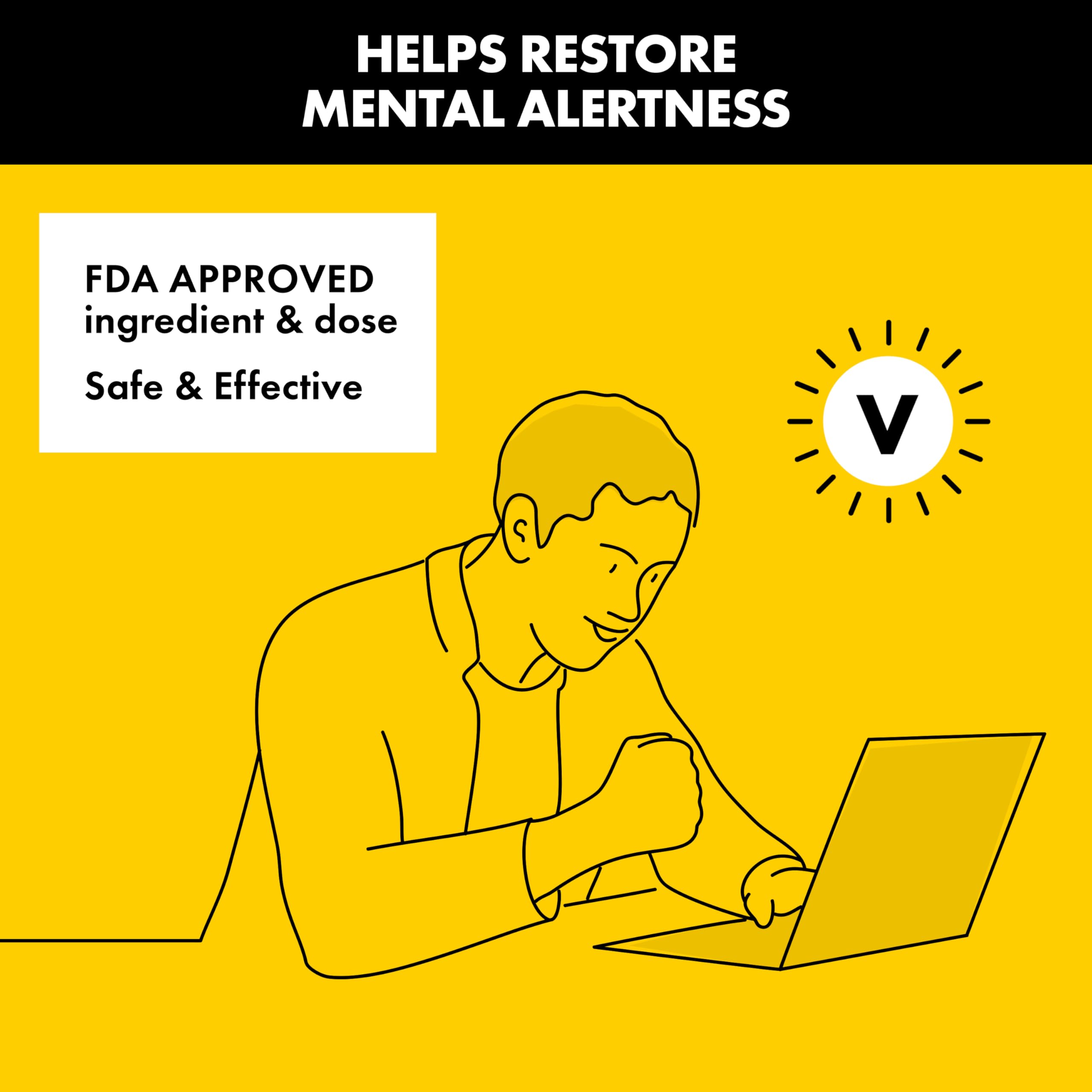 Vivarin caffeine pills package with 40 tablets (2 count)