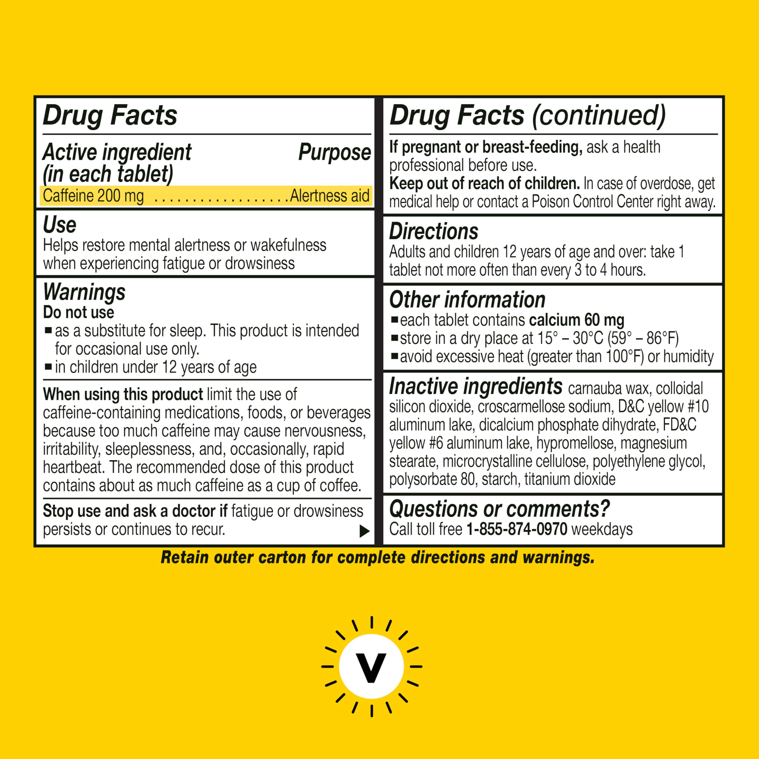 Vivarin caffeine pills vs coffee caffeine comparison