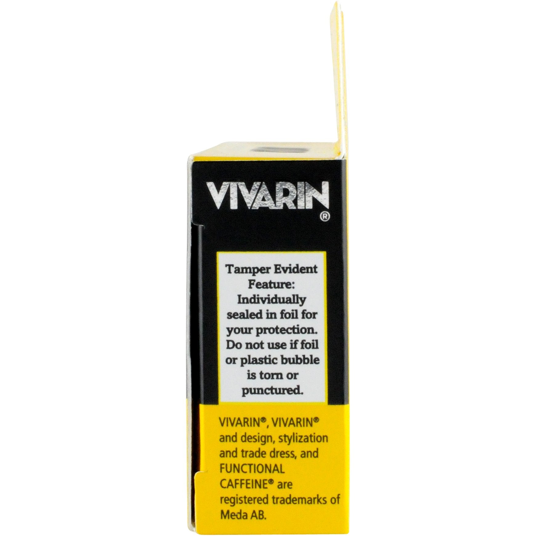 Vivarin on a desk during work or study suggests daytime alertness.