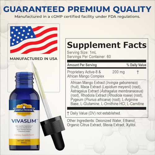 Measuring 10 drops of VivaSlim into a glass of water