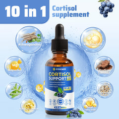 Close-up of vivcmin ingredients including magnesium and ashwagandha