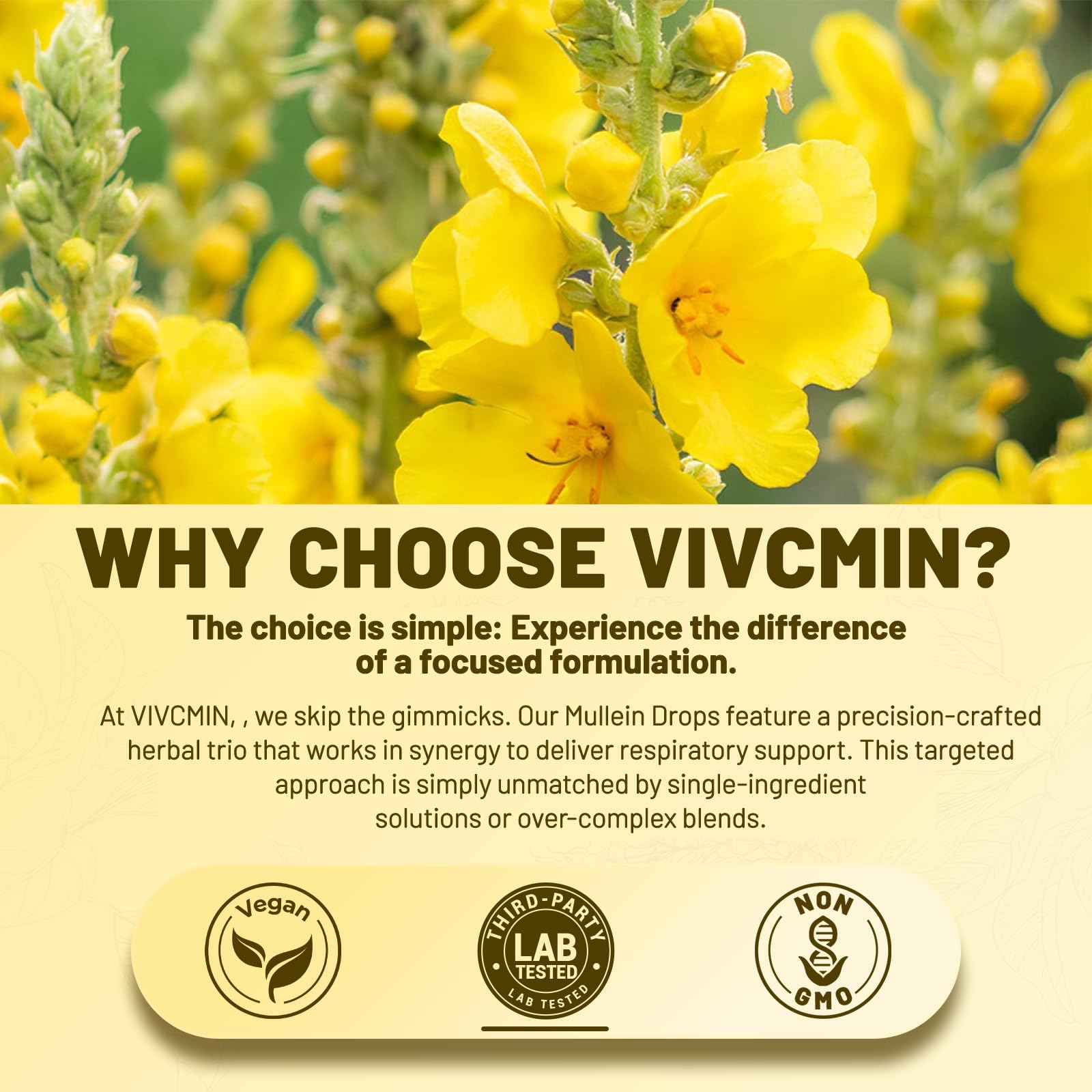 Label close-up showing ingredients and certifications