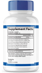 Close-up of Zydenafil 1200mg formula label on bottle