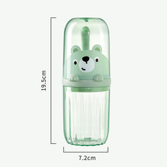 Open lid showing detachable handle and storage space