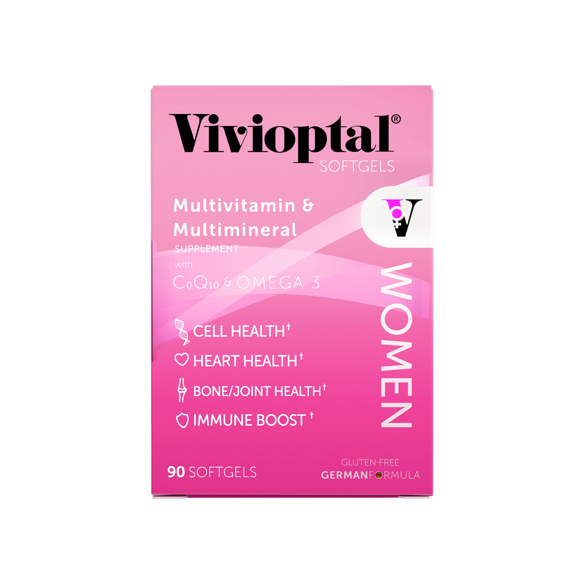 Product label of Vivioptal Women 90 Softgels