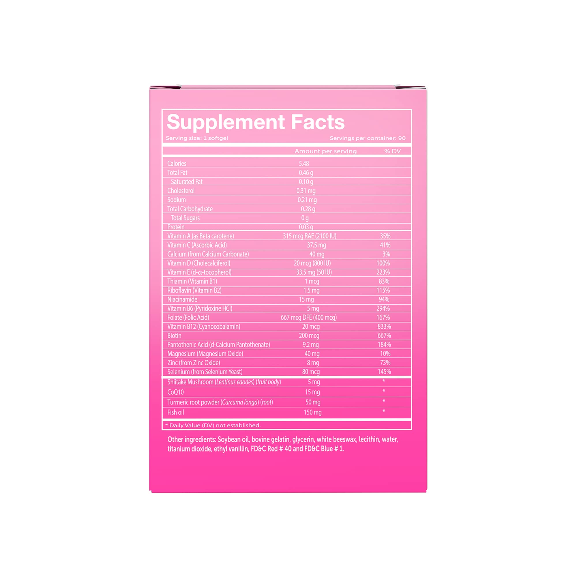 Studio packshot of Vivioptal Women 90 Softgels