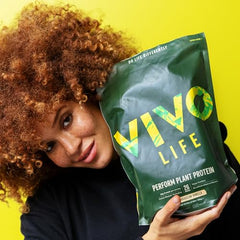 Packaging of Vivo Life Perform Plant Protein Powder vanilla 990g