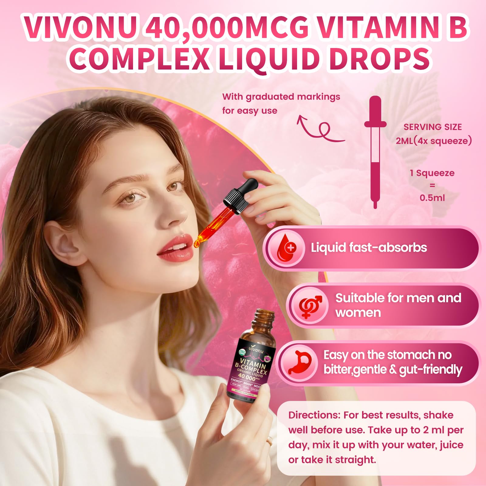 VivoNu bottle next to a ruler showing compact bottle size for travel