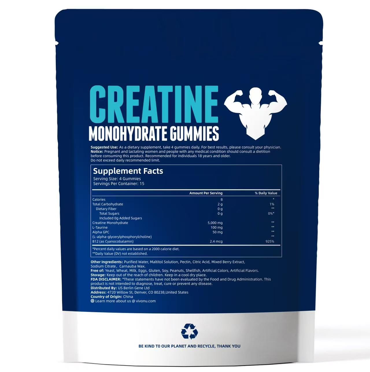 On-the-go use image of VivoNu Creatine Gummies