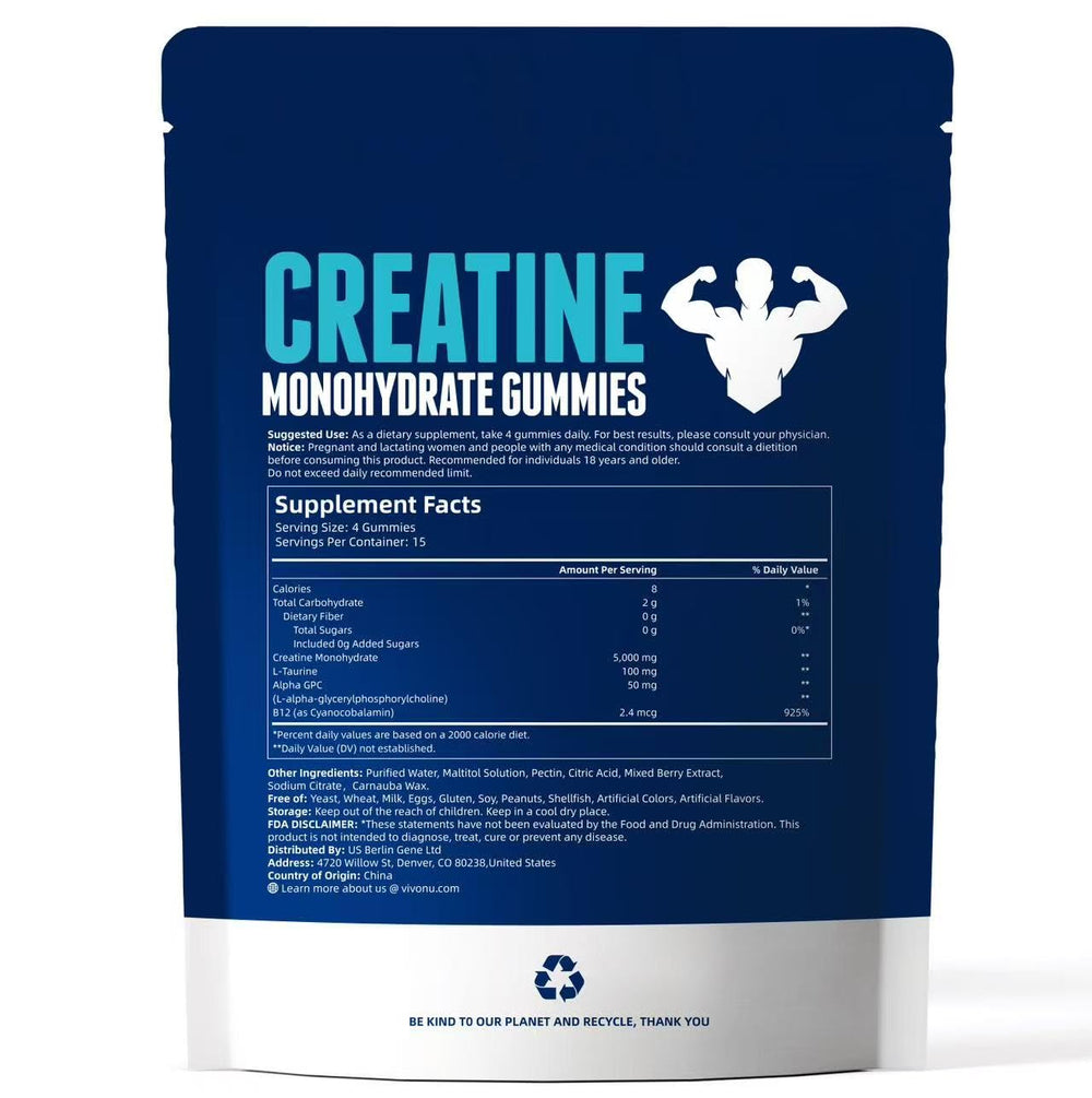 On-the-go use image of VivoNu Creatine Gummies