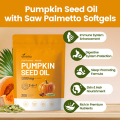 Cold-pressed pumpkin seed oil illustration