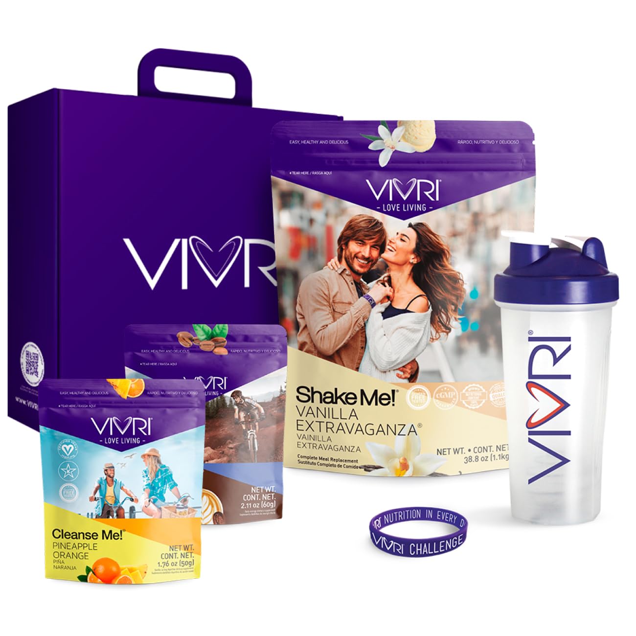 VIVRI 10-Day Challenge peanut butter packaging for a convenient weight-management routine.