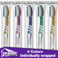 Medium-soft bristles for deep cleaning