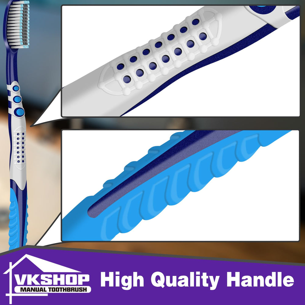 Travel-ready bulk toothbrushes in multi-pack packaging