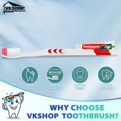 Toothpaste pre-applied on soft bristles