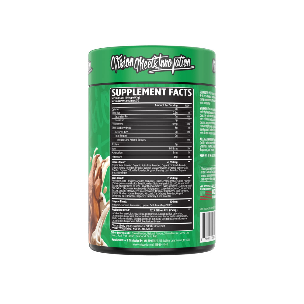 Chocolate flavor powder for Greens + Reds