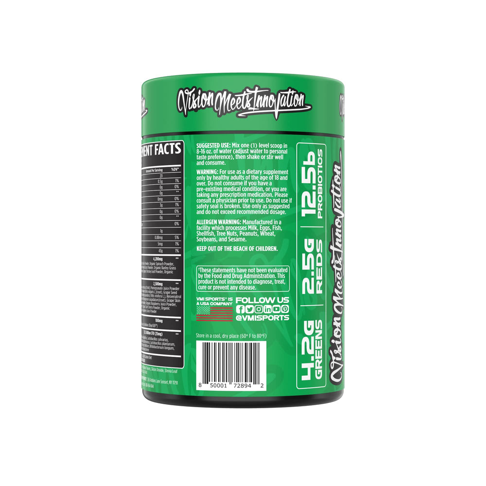 30 day money back guarantee badge for Greens + Reds
