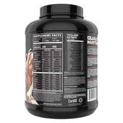 Nutrition facts panel for Major Mass Lean Mass Gainer