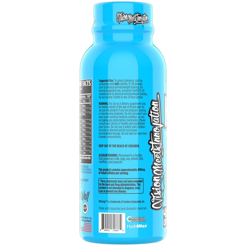 VMI Sports KXR 12-pack on shelf in blue packaging.