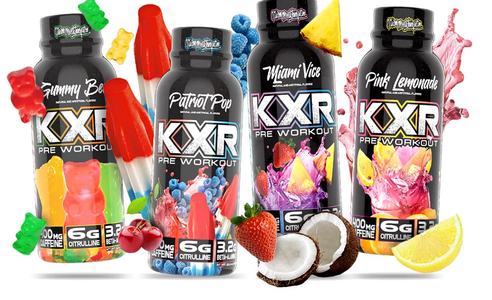 VMI Sports KXR beta-alanine-boost bottle shows extended performance and muscle fullness.