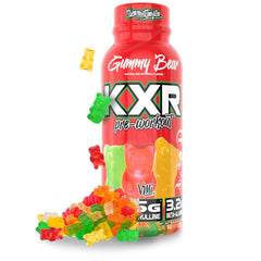 VMI Sports KXR bottle being poured shows high caffeine for intense sessions