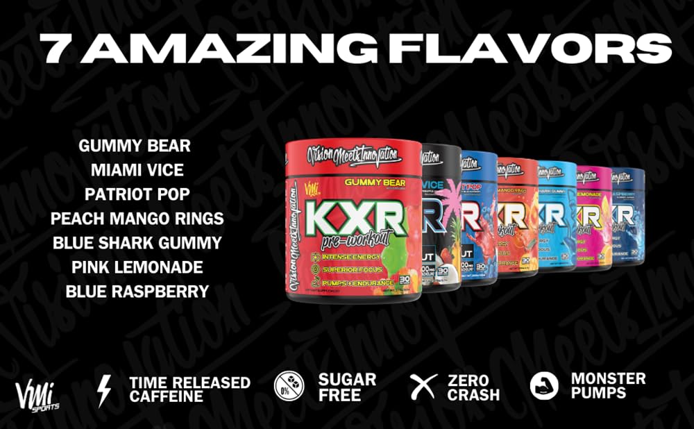 KXR creatine-free badge emphasizes flexibility in stacking.