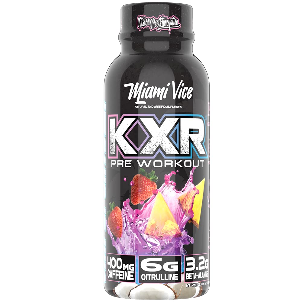 VMI Sports KXR Pink Lemonade flavor bottle appealing flavor choice for pre-workout routines.