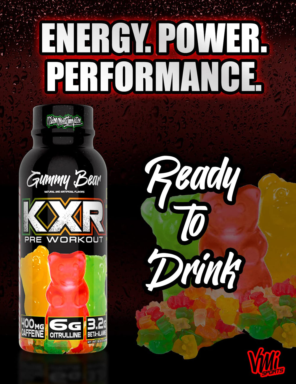 VMI Sports KXR patriot pop flavor can supports powerful training sessions