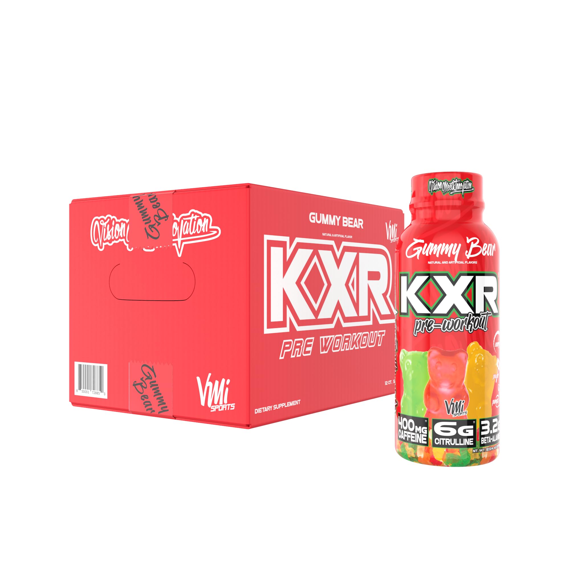 VMI Sports KXR ready-to-drink bottle for quick workout energy boost